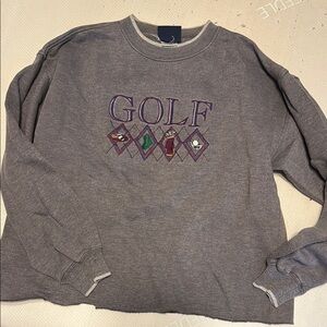 Gray Golf vintage crew neck  Sweatshirt